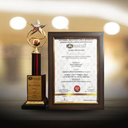 Most Promising & Creative Firm 2020 - 24KT Interiors